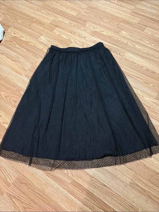 J. Crew Dresses & Skirts - J. Crew Black Polka Dot Tulle Skirt